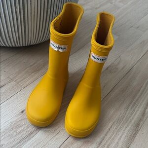 Hunter Kids Vibrant Yellow Boots